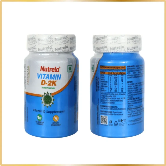 Patanjali Nutrela Vitamin D2K 60 Tab