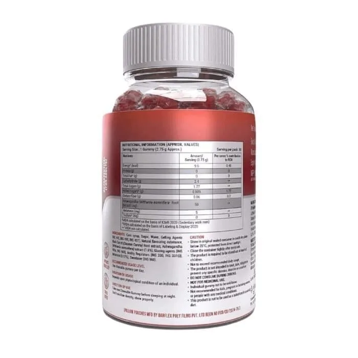 Patanjali Nutrela Ashwagandha and Melatonin Gummies (30 Gummies) - Image 2