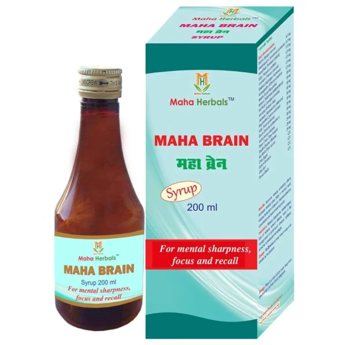 Maha Brain Syrup ? Boost Memory & Focus Naturally - 200ML - Image 1