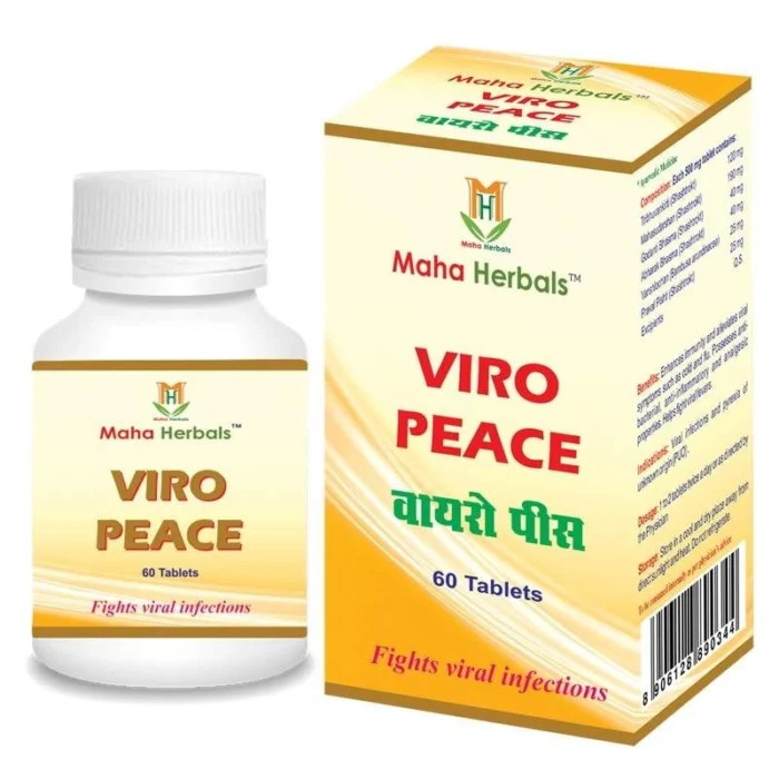 Buy Maha Herbals Viro Peace ? 60 Tablets for Viral Fever & Pyrexia Relief - Image 1