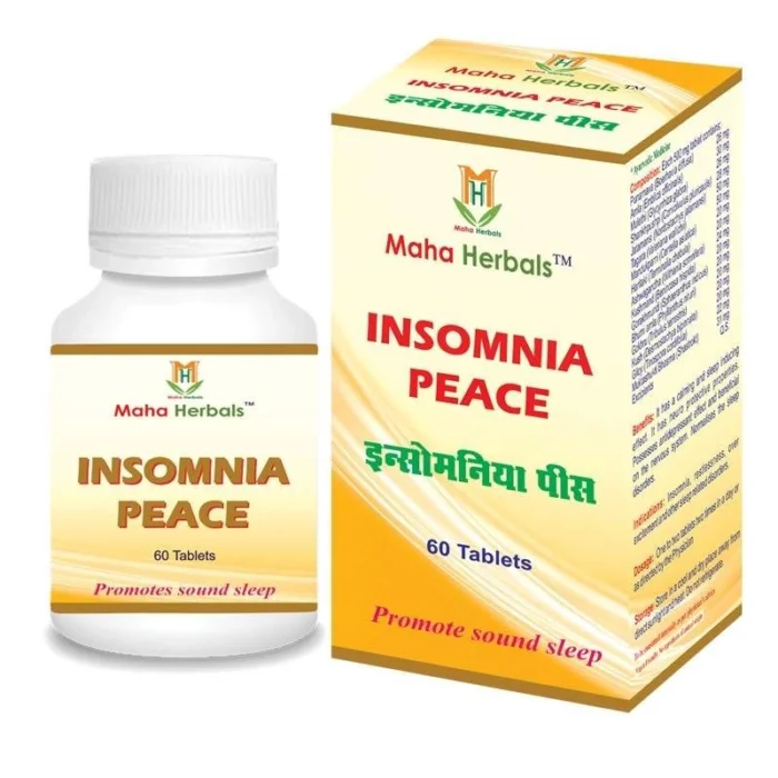 Insomnia Peace Tablet – Natural Sleep Aid & Stress Relief | Maha Herbals - Image 1