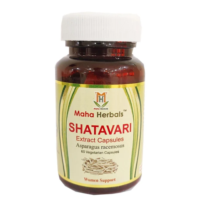 Maha Herbals Shatavari Extract Capsules - 60 Caps for Menopausal Syndrome - Image 4