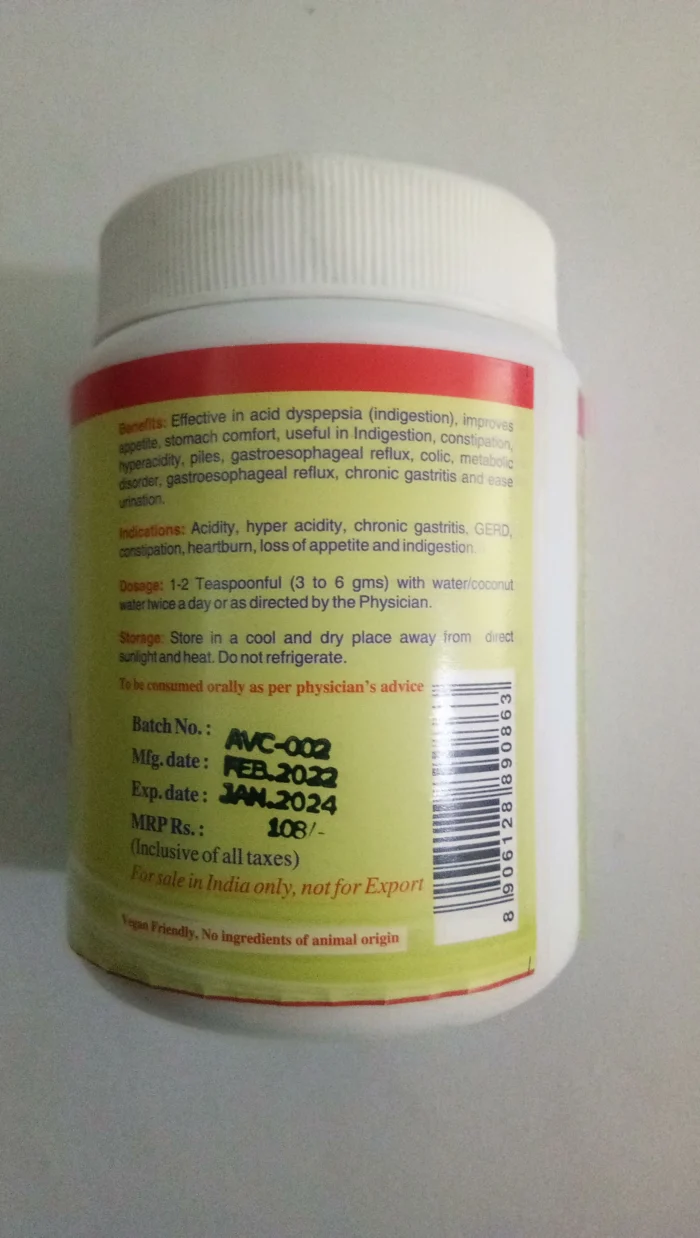 hyper acidity Churna