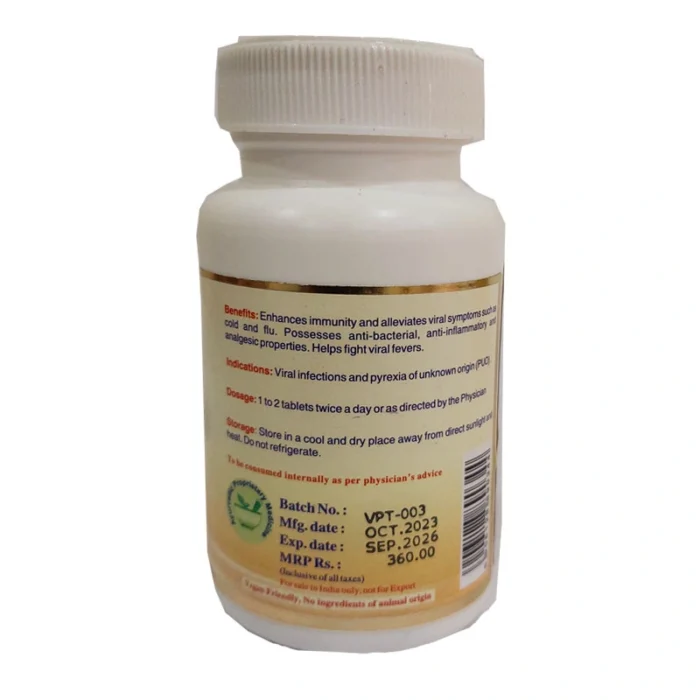 Buy Maha Herbals Viro Peace ? 60 Tablets for Viral Fever & Pyrexia Relief - Image 3