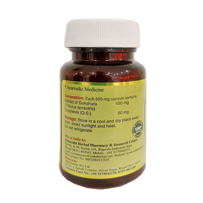 Maha Herbals Gokshura Extract Capsules - 60 Caps for Kidney Stone - Image 3