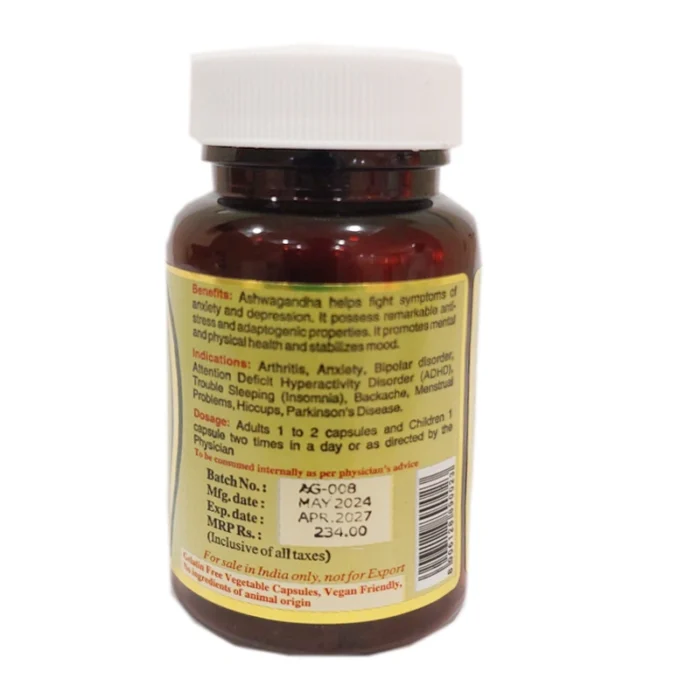 Maha Herbals Ashwagandha Extract Capsules - 60 Caps - Image 2