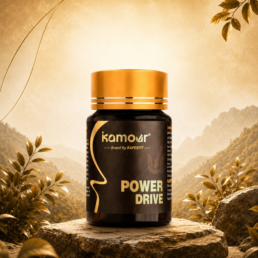 Kamour Power Drive Capsules – Ayurvedic Energy, Stamina & Vitality Support | 7 Capsules - Image 1