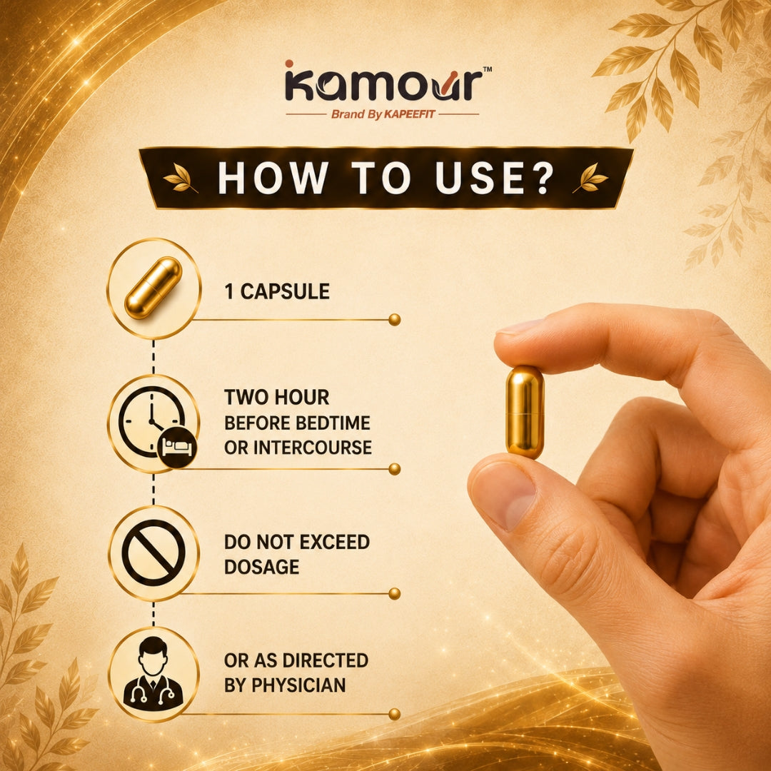 Kamour Power Drive Capsules – Ayurvedic Energy, Stamina & Vitality Support | 7 Capsules - Image 4