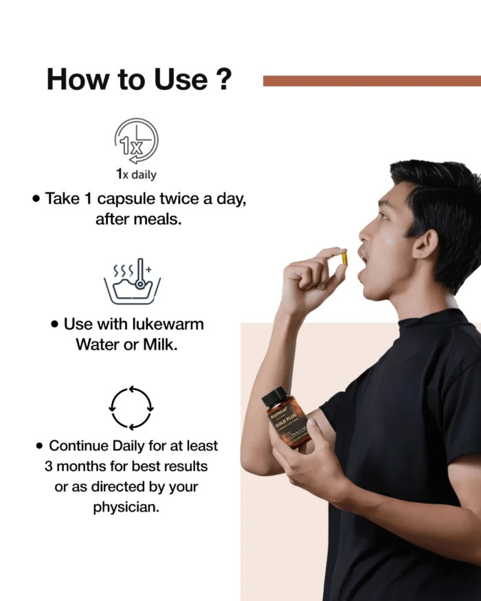 Kamour Gold Plus - Premium Ayurvedic Vitality Booster for Men - Image 7