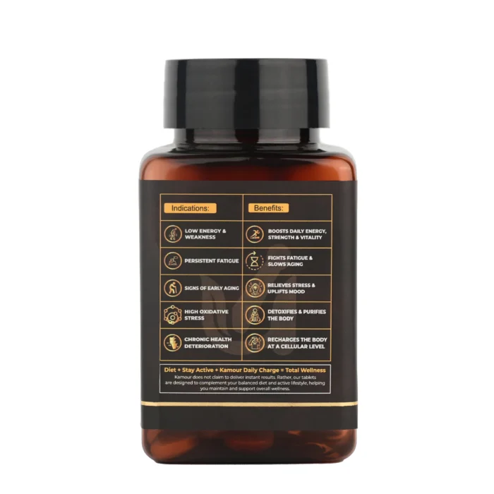 Kamour Daily Charge Tablet – Ayurvedic Energy Booster - Image 4