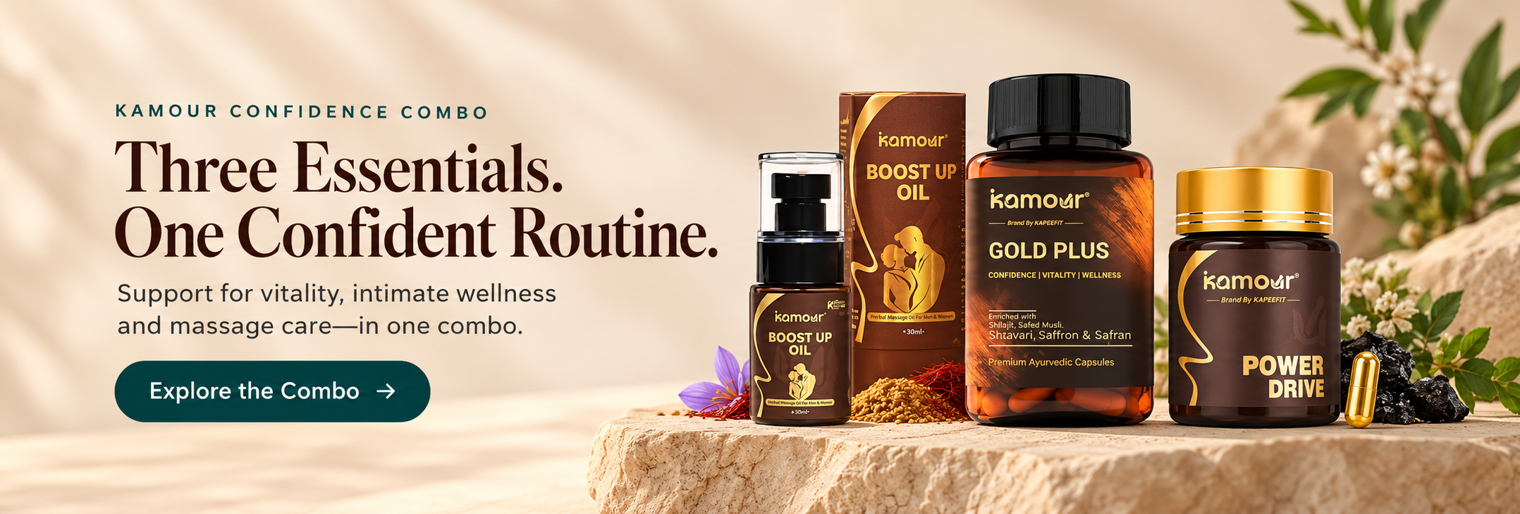 Kapeefit Homepage V2 Review 13 Kamour Confidence Combo: Gold Plus, Power Drive and Boost Up Oil